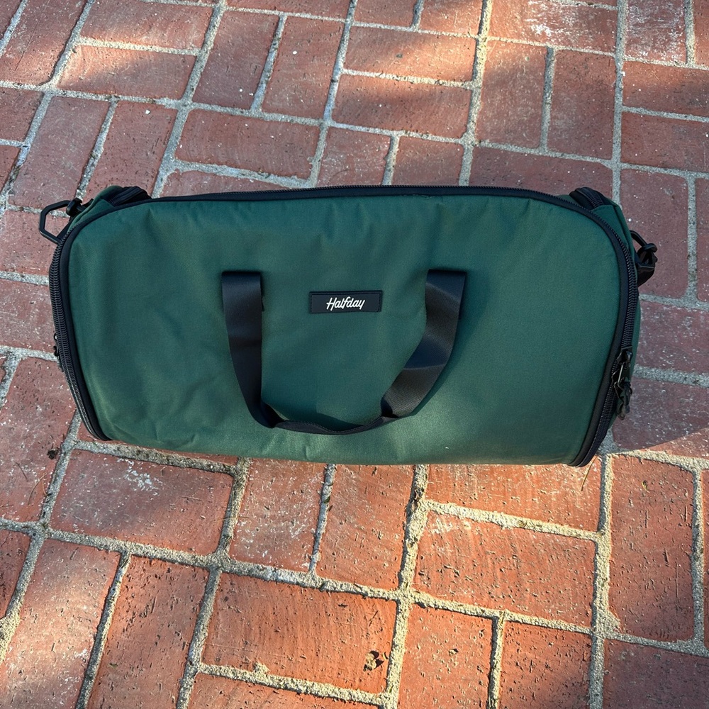 Halfday Forest Green Garment Bag Duffel Hybrid